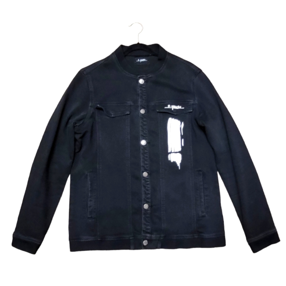 5Works Artful Denim Black Jacket Sz L